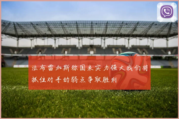 法布雷加斯称国米实力强大我们将抓住对手的弱点争取胜利